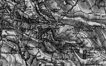 Old map of Hollington in 1897