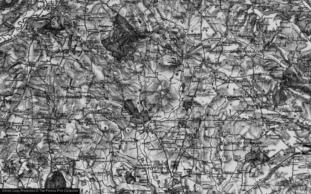 Old Map of Historic Map covering Wormsley in 1897