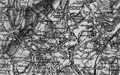 Old map of Hollingworth in 1896