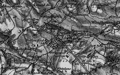 Old map of Hollins End in 1896