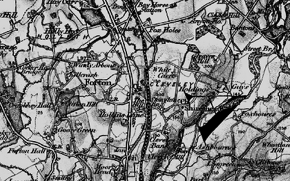 Old map of White Carr in 1896