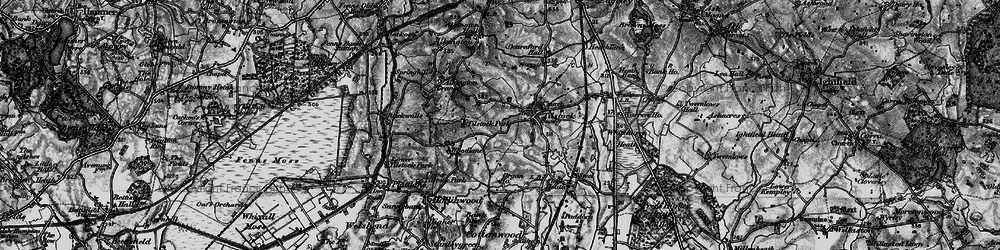 Old map of Hollins Lane in 1897