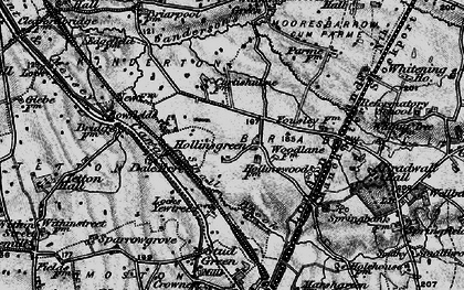 Old map of Hollinsgreen in 1897