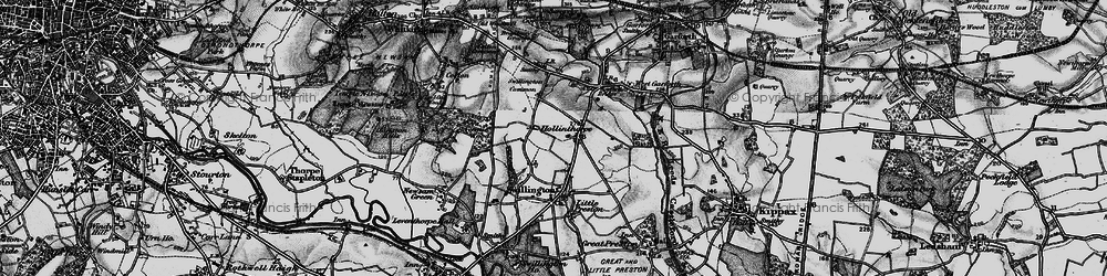 Old map of Hollinthorpe in 1896
