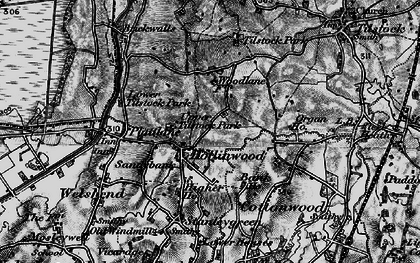 Old map of Hollinwood in 1897