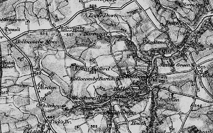 Old map of Hollocombe Town in 1898
