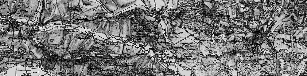 Old map of Hollow Oak in 1897