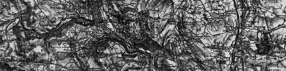 Old map of Lea Bridge in 1896