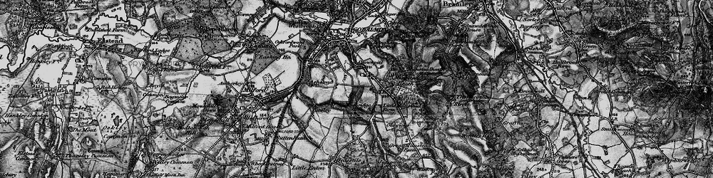 Old map of Holloway Hill in 1896