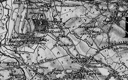 Old map of Hollowmoor Heath in 1896