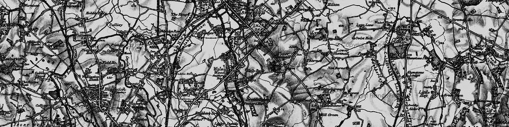 Old map of Holly Bank in 1899