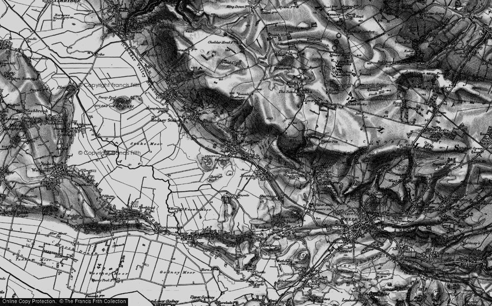 Old Map of Holly Brook, 1898 in 1898