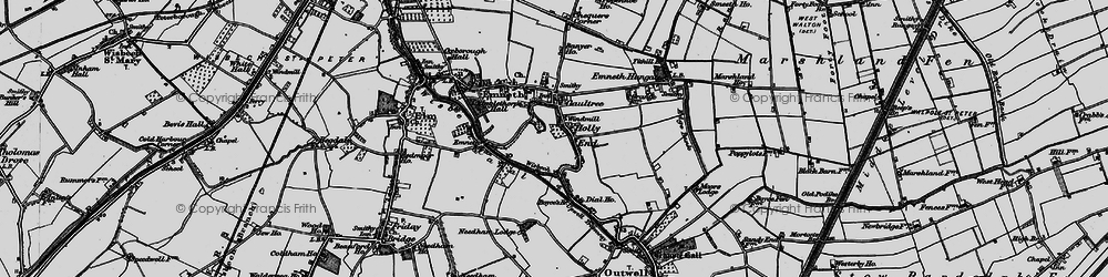 Old map of Holly End in 1893