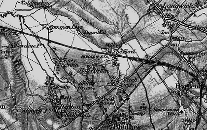 Old map of Holly Green in 1895