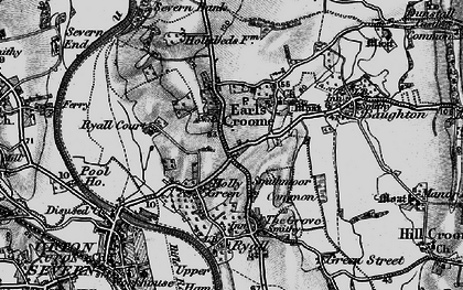 Old map of Holly Green in 1898