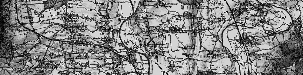 Old map of Holly Green in 1898