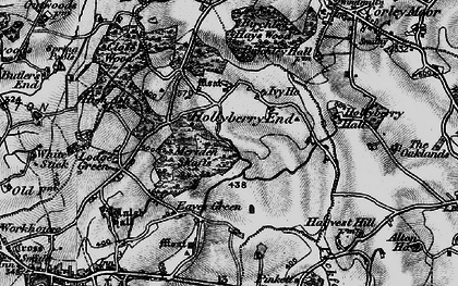 Old map of Hollyberry End in 1899