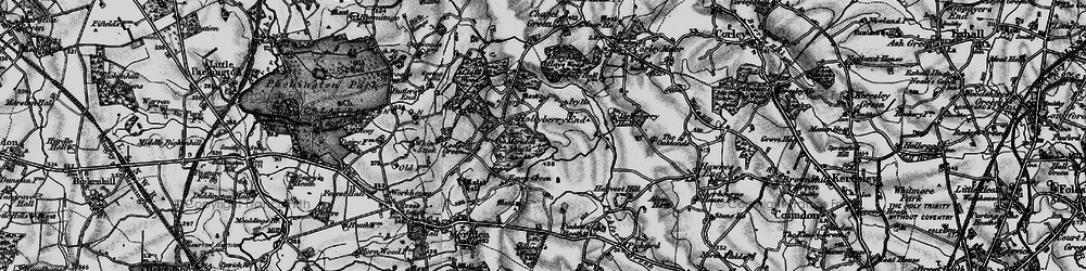 Old map of Birchley Hays Wood in 1899
