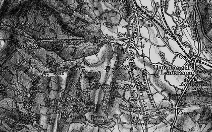 Old map of Hollybush in 1897