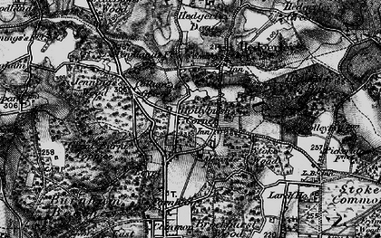Old map of Hollybush Corner in 1896