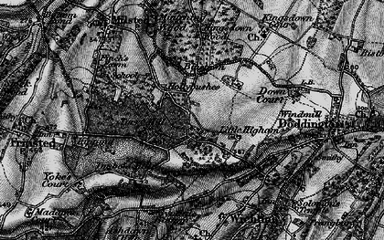 Old map of Hollybushes in 1895