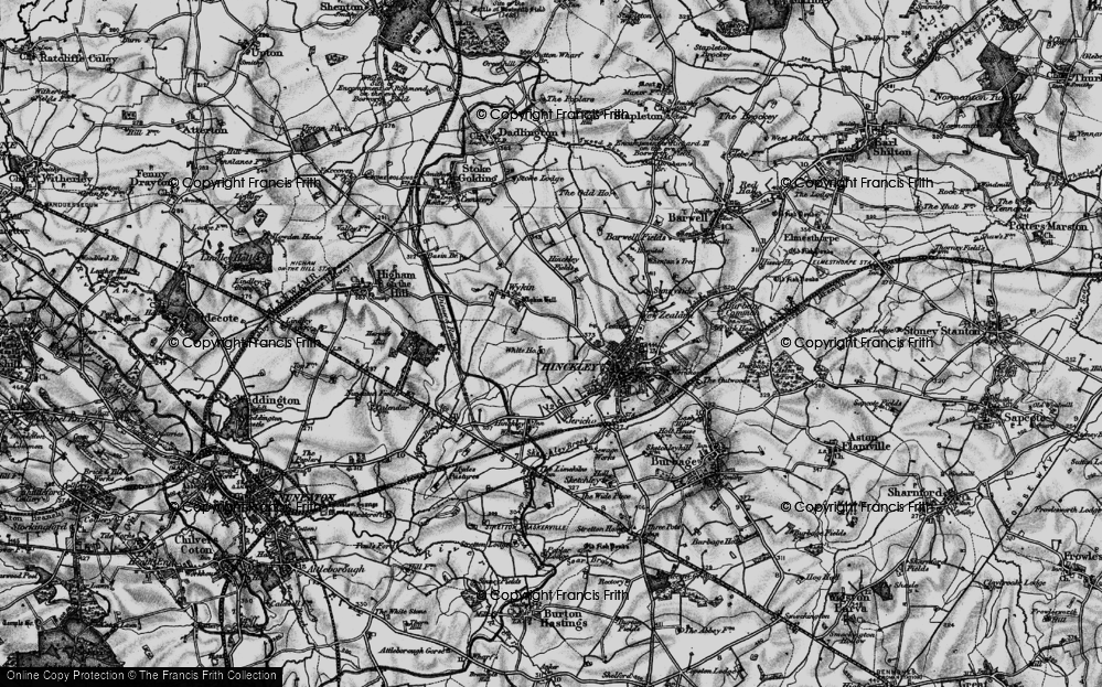 Old Map of Hollycroft, 1899 in 1899