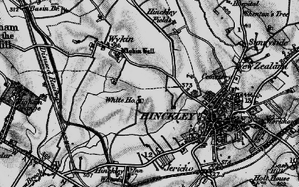 Old map of Hollycroft in 1899