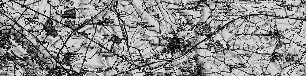 Old map of Hollycroft in 1899