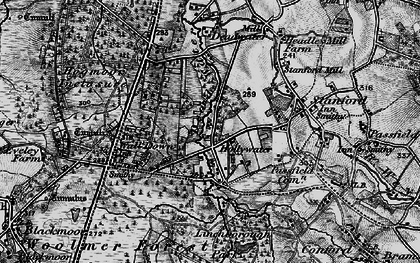 Old map of Hollywater in 1895