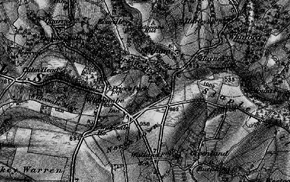 Old map of Widcombe Moor in 1898
