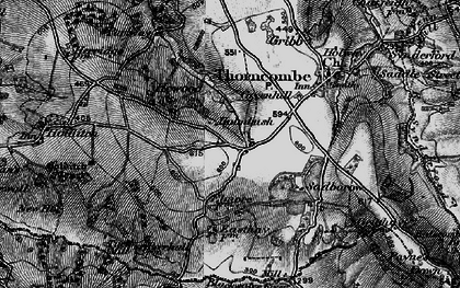 Old map of Holmbush in 1898