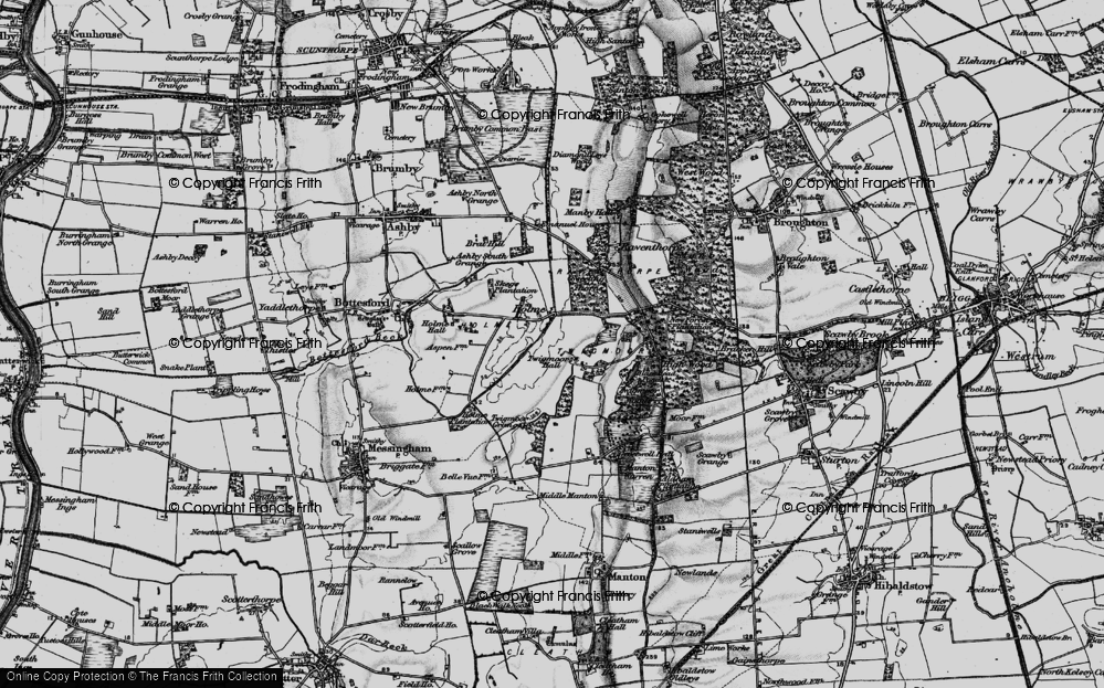Old Map of Holme, 1895 in 1895