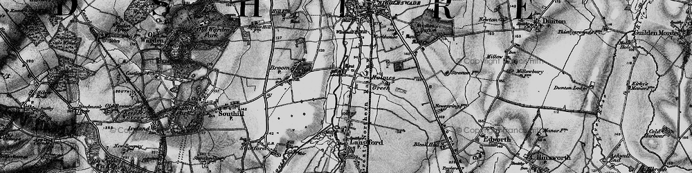 Old map of Holme in 1896