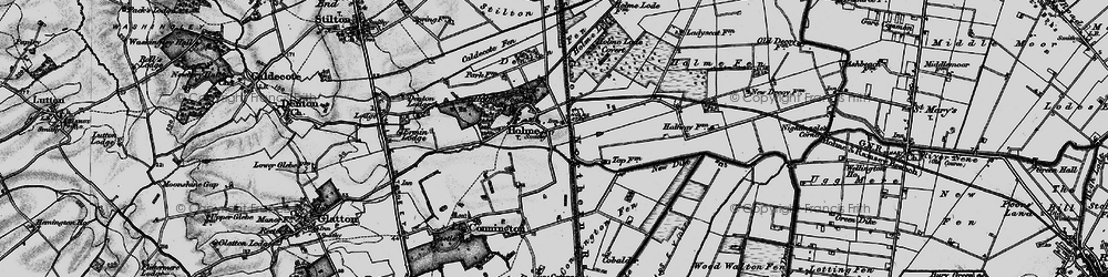 Old map of Holme in 1898