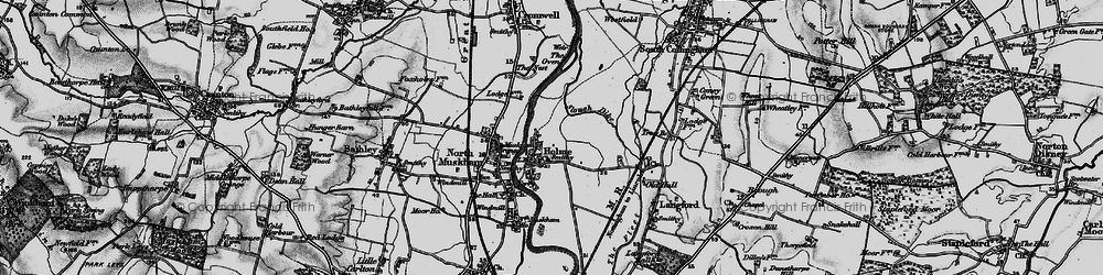Old map of Holme in 1899