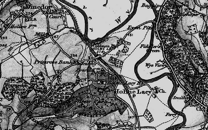 Old map of Brick Kiln Wood in 1898