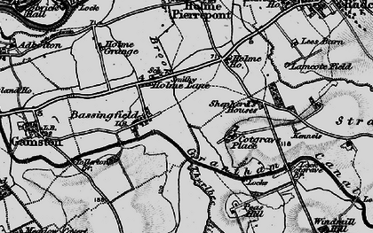 Old map of Holme Lane in 1899