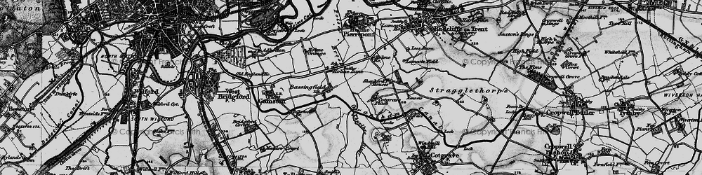 Old map of Holme Lane in 1899