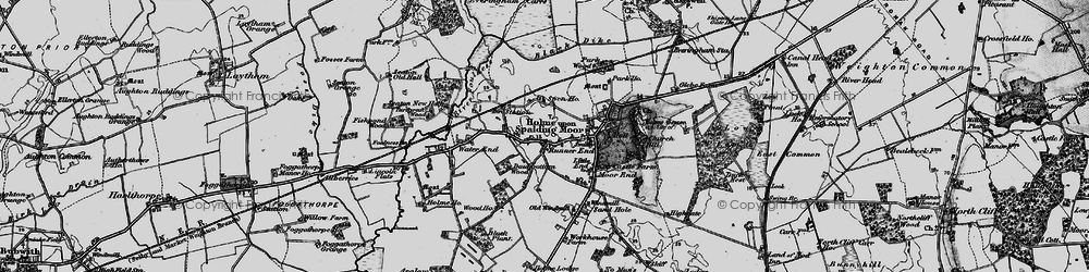 Old map of Holme-on-Spalding-Moor in 1898