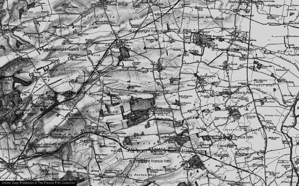 Old Map of Holme on the Wolds, 1898 in 1898