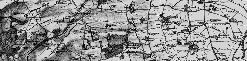 Old map of Holme on the Wolds in 1898