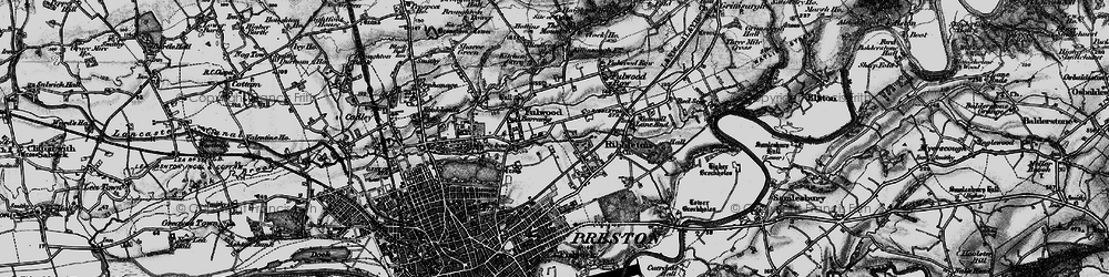Old map of Holme Slack in 1896
