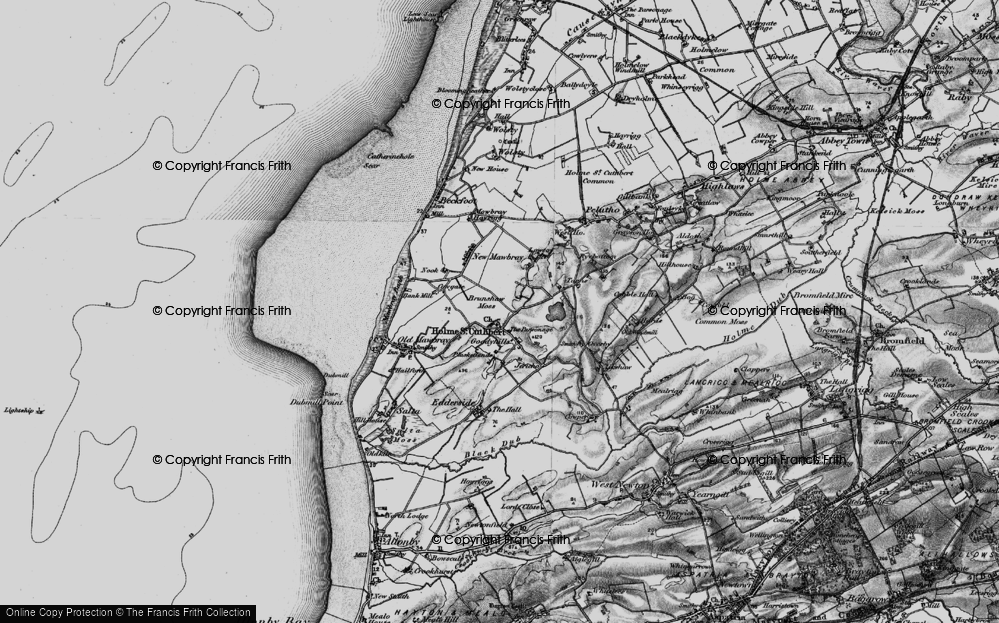 Old Map of Holme St Cuthbert, 1897 in 1897