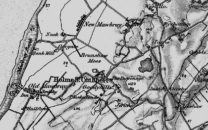 Old map of Holme St Cuthbert in 1897