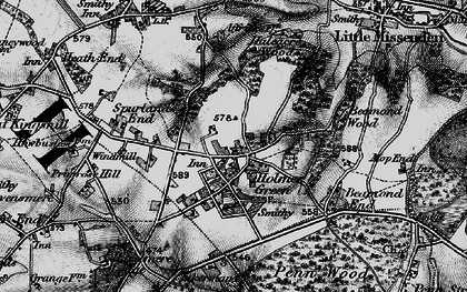 Old map of Holmer Green in 1895