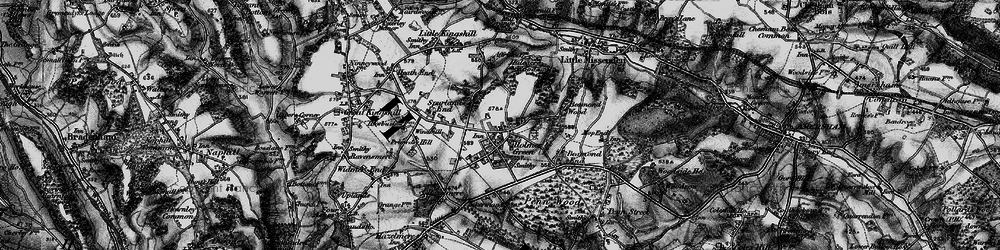 Old map of Holmer Green in 1895