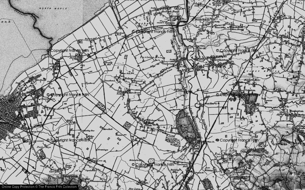 Old Map of Holmes, 1896 in 1896
