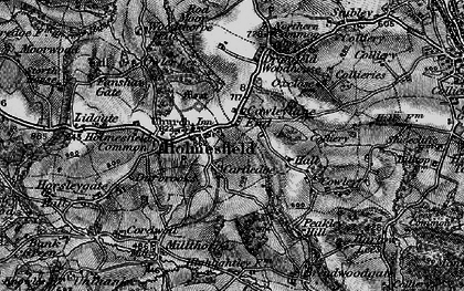 Old map of Holmesfield in 1896