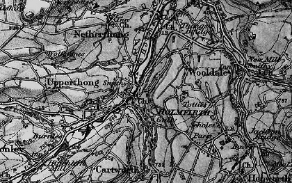 Old map of Holmfirth in 1896