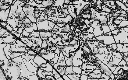 Old map of Holmrook in 1897